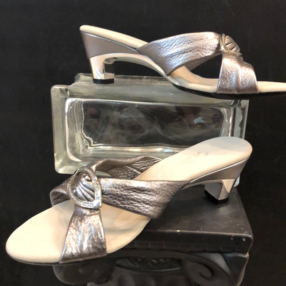 Onex silver heel dress sandal